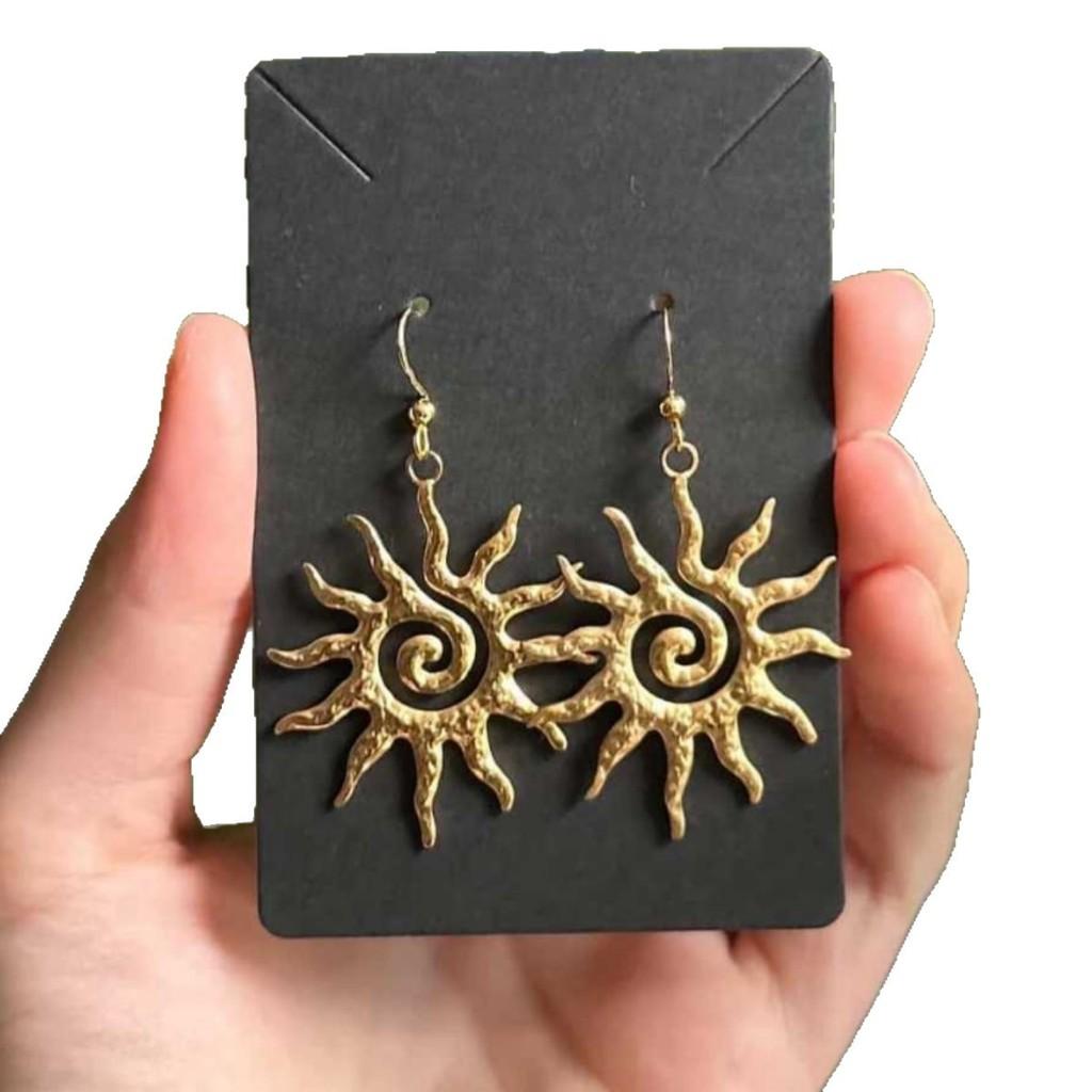 Bohemian Sun Stainless Steel Geometric Earrings For Women