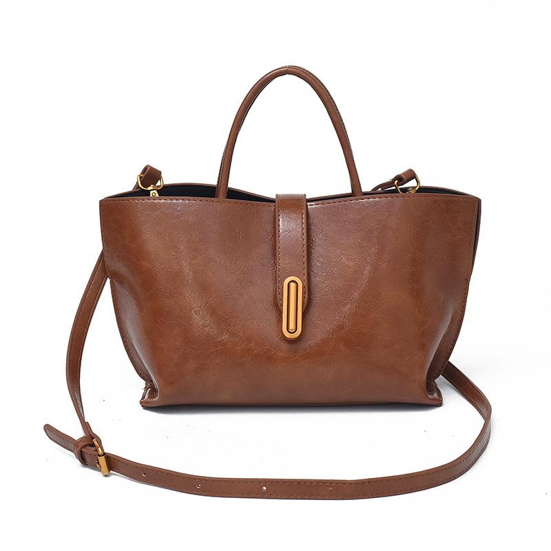 Vintage Bucket Women's Bag Summer New Commuter Single Shoulder Crossbody Bag Bags Large Capacity Handheld Tote Bag
