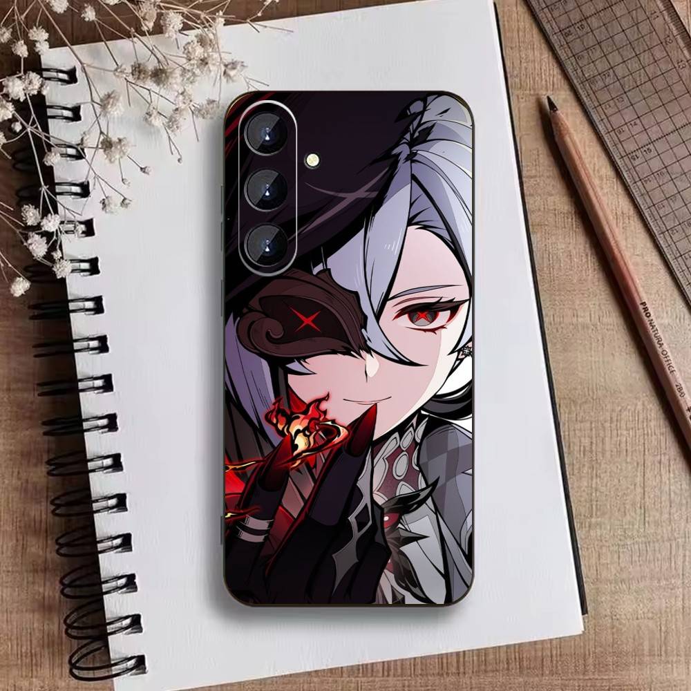 

F-Genshin U-Kaedehara Kazuha Phone Case For Samsung Galaxy A73,A21s,A22,A31,A52,A53,A71,A41Soft Black Shell Samsung a52