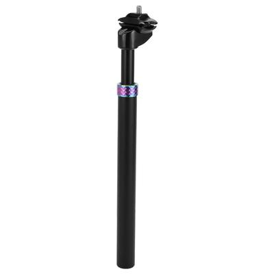 INFINAUTO 27.2x400mm Bicycle Seatpost, Aluminum Alloy, Black, Shock Absorbing, Bicycle Saddle Post, Seat Tube
