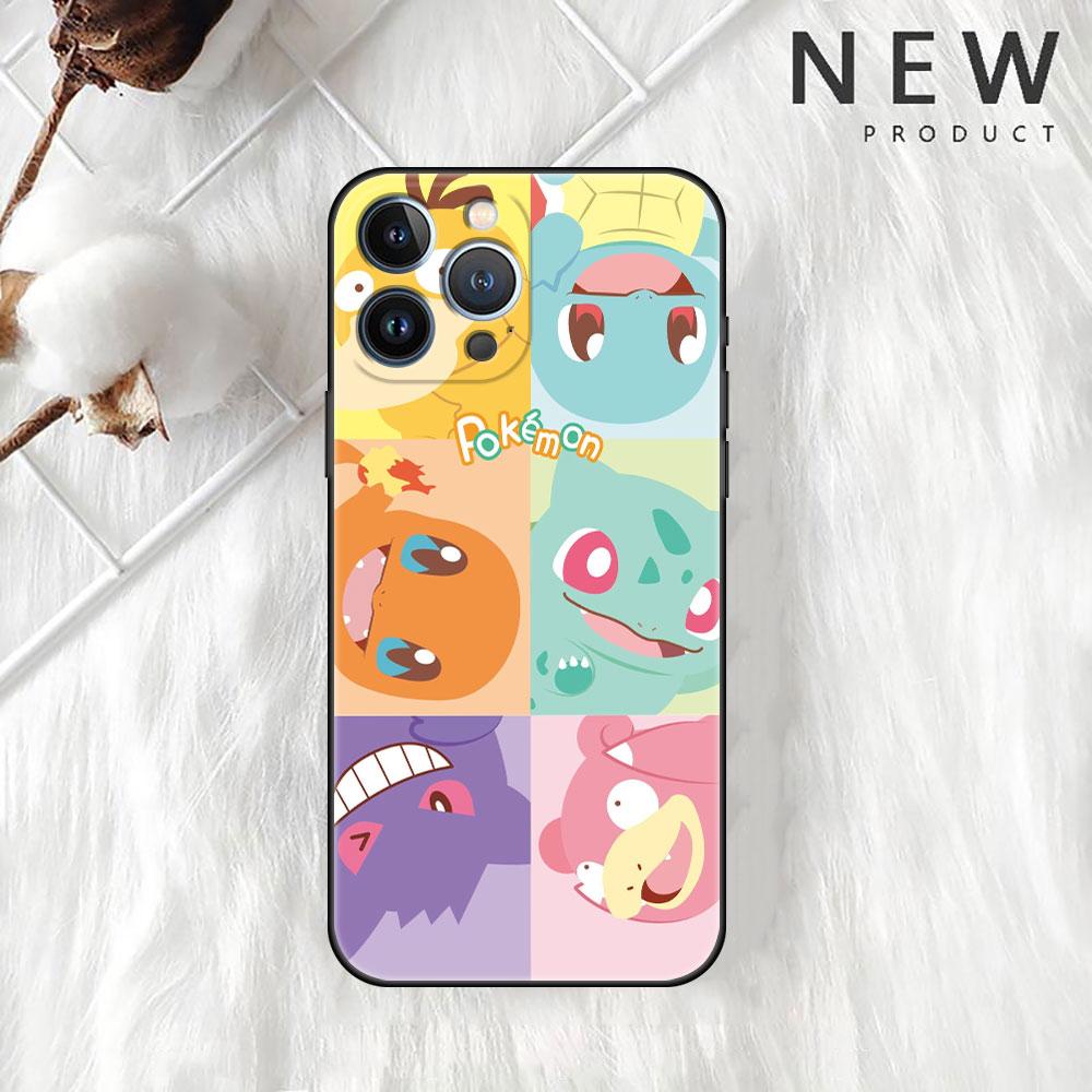 

Милый чехол Pokemon EEvee для Apple iPhone 13 Pro Max 12 11 Mini X XS XR SE 2020 7 8 Plus 6 6S 5 5S, мягкий чехол для телефона из ТПУ Funda Sac iPhone 5 5S SE