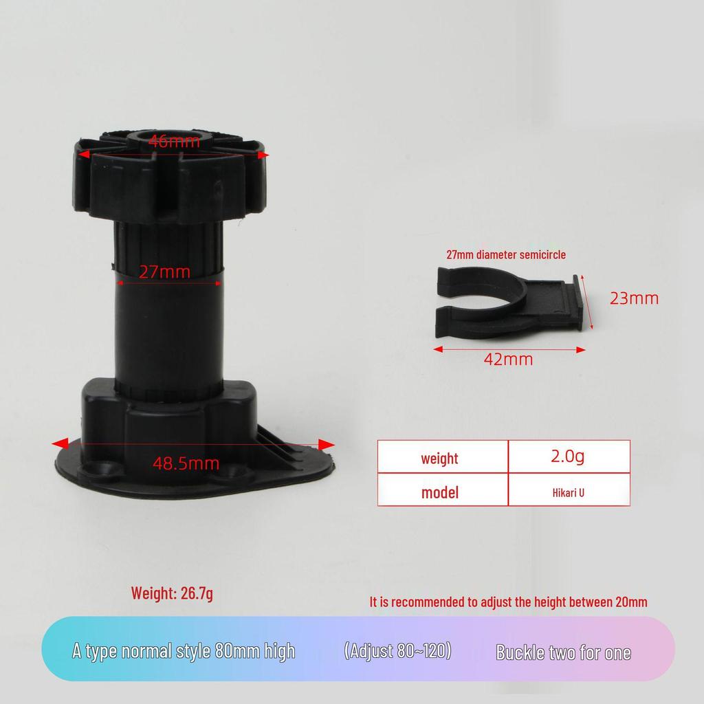 Adjustable Cabinet and Sofa Legs - Thickened ABS Plastic Support
