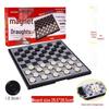 Large Magnetic Flying Chess & Checkers Game: Parent-Child Educational Puzzle for Adults & Kids