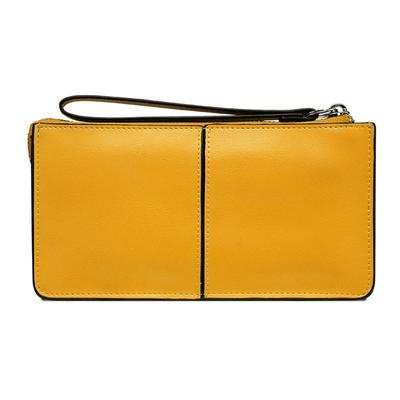 Longa moda feminina carteira de couro com zíper bolsa feminina embreagem telefone bolsa moeda titular do cartão