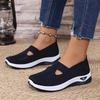 Women'S Shoes 2025 New Style, Breathable Knitted Shoes for Women, Trendy Lace-Up Sports Shoes for Cross-Border Trade