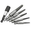 Hexagonal Handle Broken Head Screw Extractor 60mm Black Quick Release Electric Six Broken Wire Extractor Set
