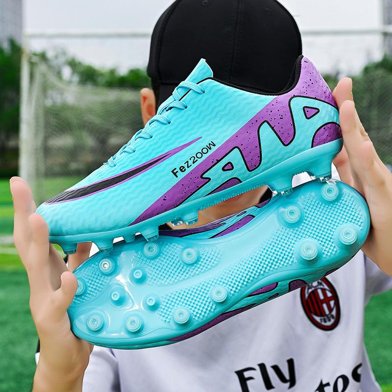 Foreign trade 2025 new low-top football shoes boys and girls students training broken nails TF indoor football shoes couple models