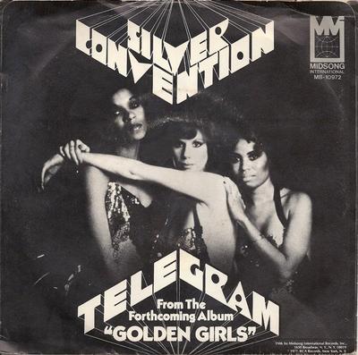 7inch Record SILVER CONVENTION - Telegram / Midnight Lady MB10972 Midsong Interna 1977 US Soul/Funk Used