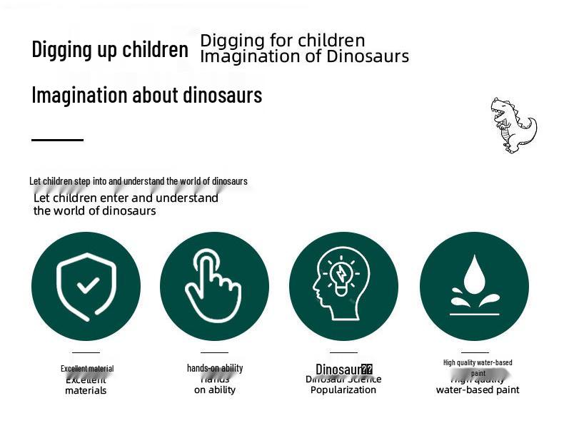 4D Dinosaur Skeleton Egg Toy - Popular Cross-Border Assembly Kit