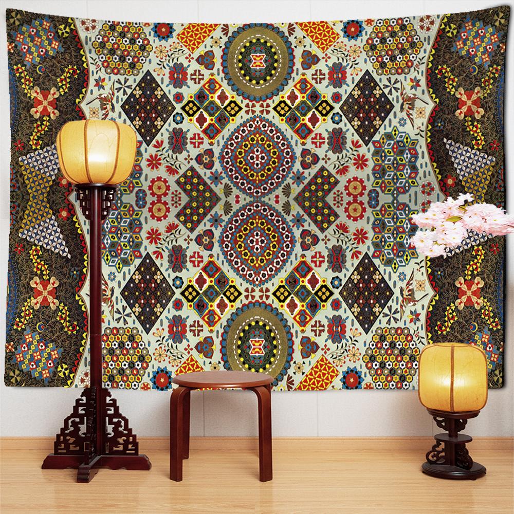 Kids European Palace Mural Tapestry Wall Hanging Psychedelic Tapez Hippie Aesthetics Room Bedroom Decor