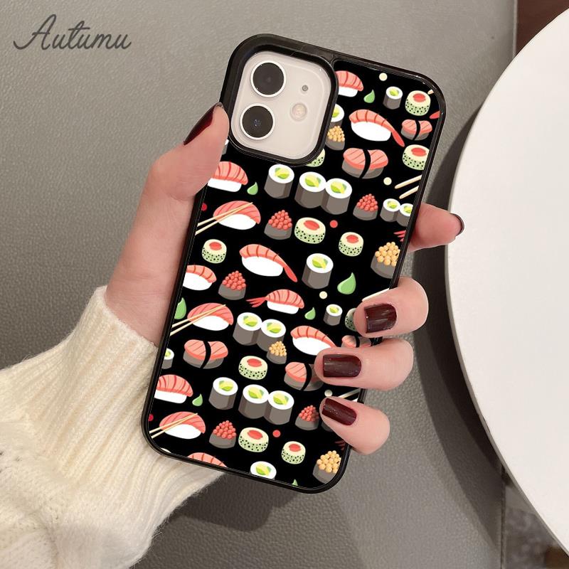 Japanese Cuisine Sushi Food Phone Case for iPhone 17 Air 15 16 16e 11 12 13 14 Pro Max Plus Coque Fundas Shell