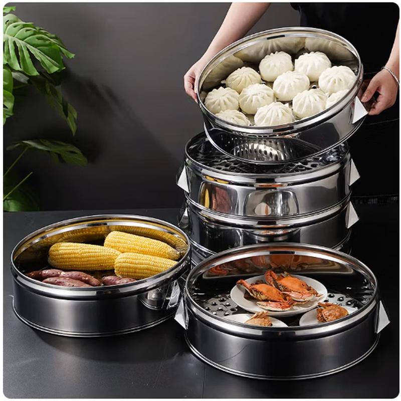 Commercial Stainless Steel Multi-Tier Steamer
