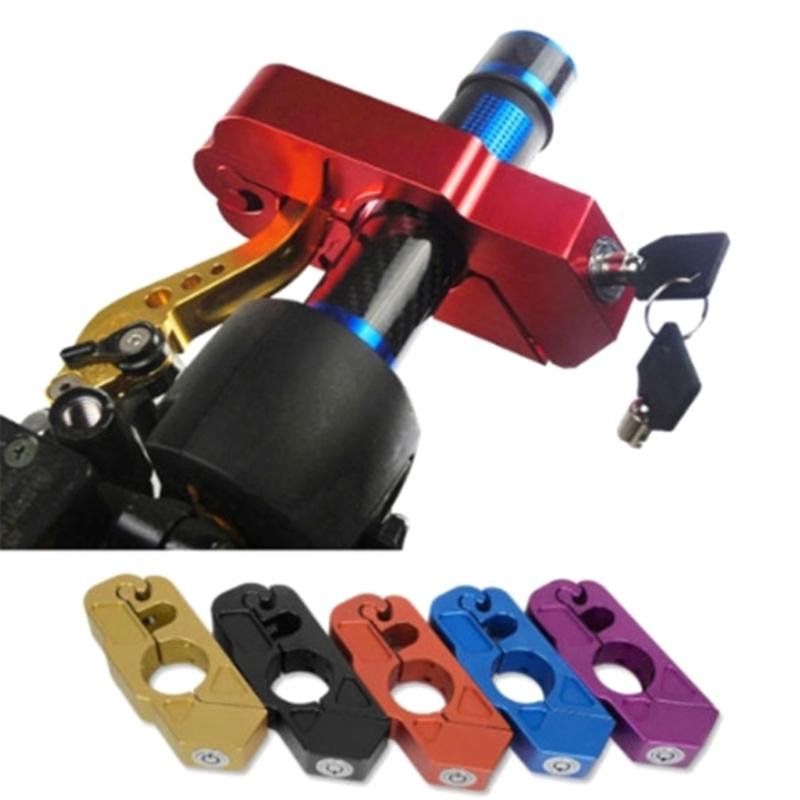 Handlebar Throttle Security Lock for Dirt Street Bikes Anti-Steal Lock Pull Rod