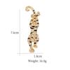 New Year Gifts Rhinestone Animal Fashion Jewelry Korean Style Pin Enamel Badges Tiger Brooches