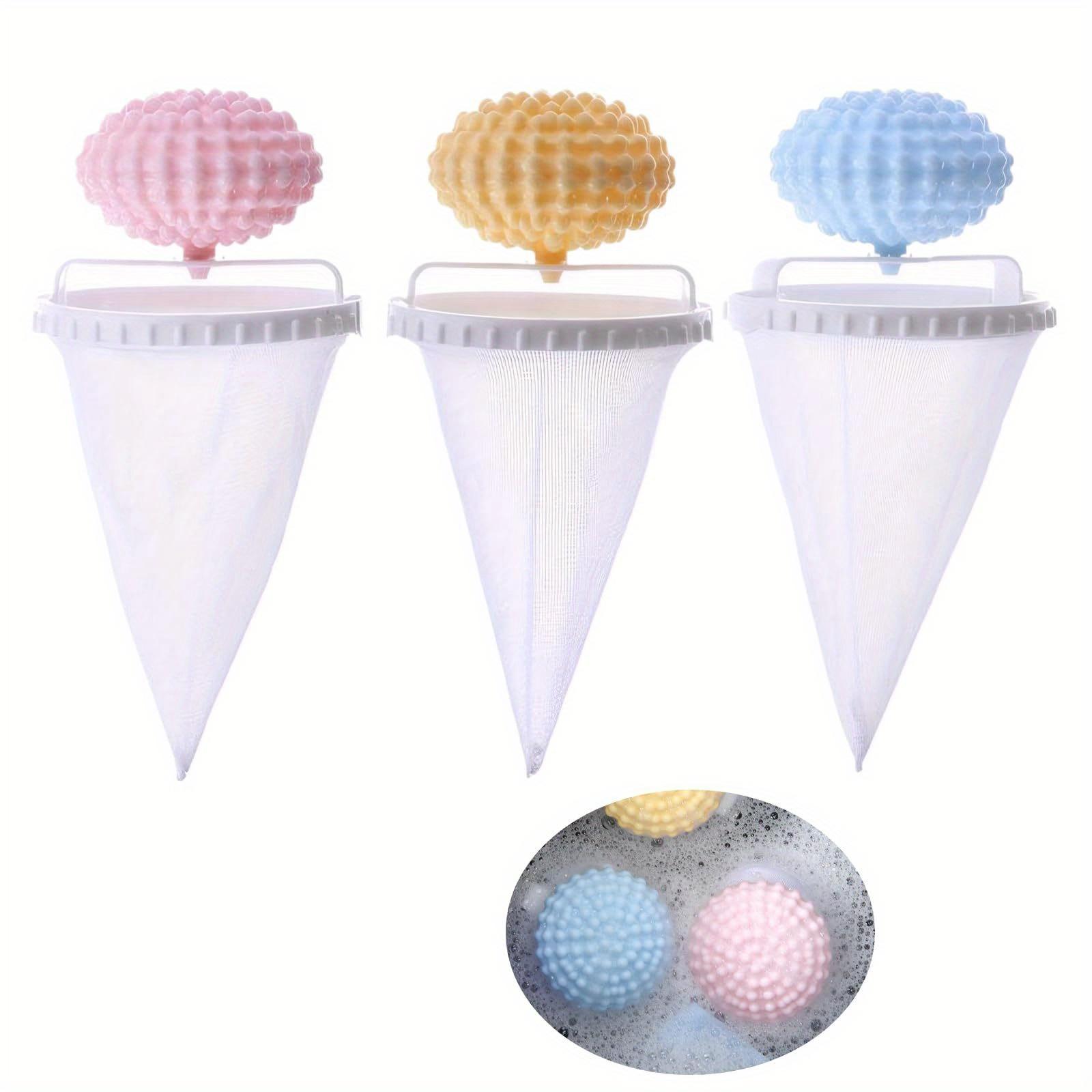 

3pcs Pet Hair Cleaning Set,Reusable Washing Machine Hair Collector, Efficient Hair Filter, Washing Machine Hair Capture Artifact