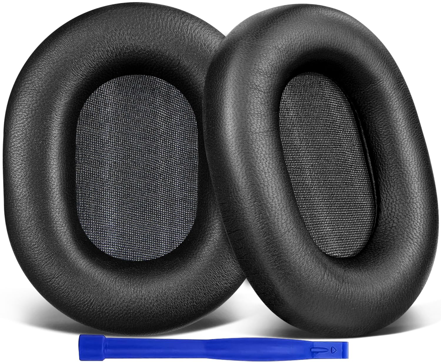 

SOULWIT Амбушури з овечої шкіри для Sony WH-1000XM5 (WH1000XM5) Гарнітура, Запасні шумоізолюючі амбушури, Товсті накладки на навушники, Яскраво-чорний