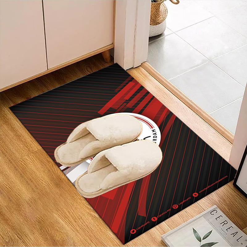 AFC Ajax Emblem Design Rug Game Carpet, Floor Mat for Bedroom Living Room Entryway Rug, Home Decor Idea Gift for Christmas Birthday
