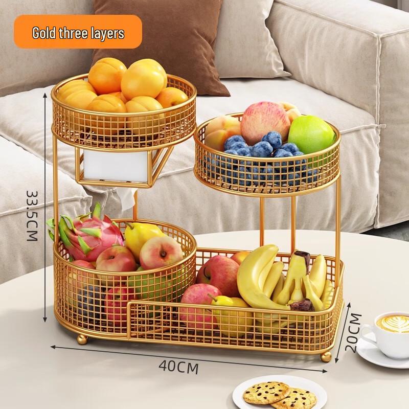 Jingyuheng Metal Multi-layer Fruit & Snack Tray