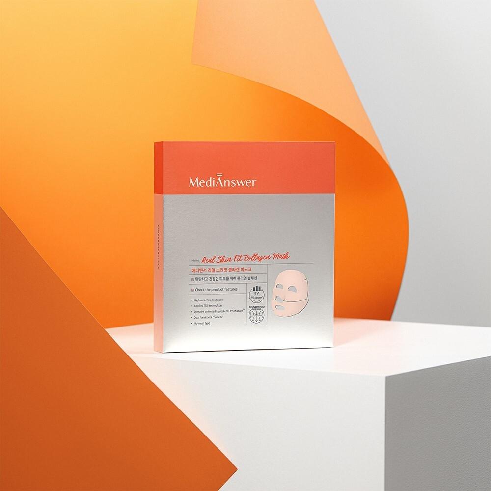 Mediancre [wrinkle Elasticity] Mediancre Real Skin Fit Collagen Mask 4 Sheets
