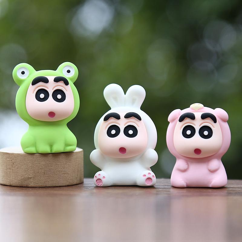 Cartoon Shinchan Capybara Animal Model Kids Toy For Visual Development Play And