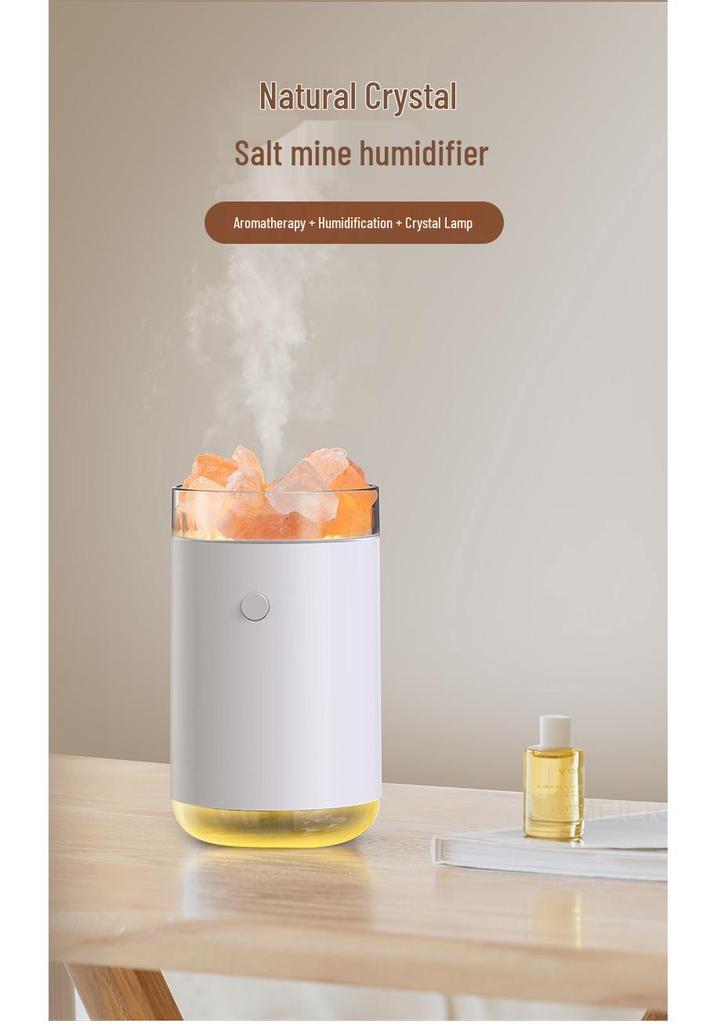 USB Aroma Diffuser with Seven-Color Light & Flame Simulation for Home