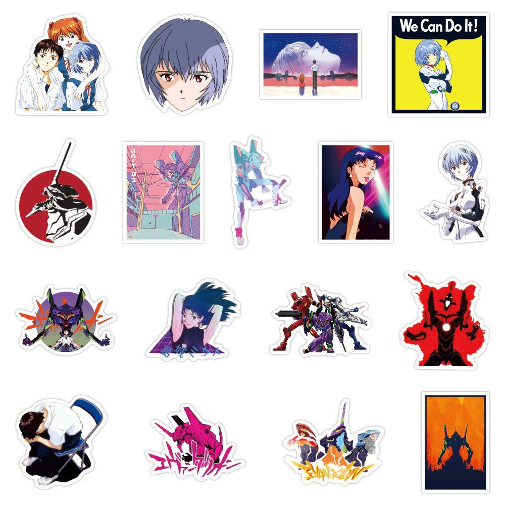 Neon 50pcs Genesis Evangelion Novel Waterproof Stickers For Water Bottle