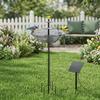 Solar Fountain Bird Bath for Outside Cascading Bird Bath Fountain Solar Powered Fountain Bird Bath with Metal Stake Attracts Birds for Garden Patio