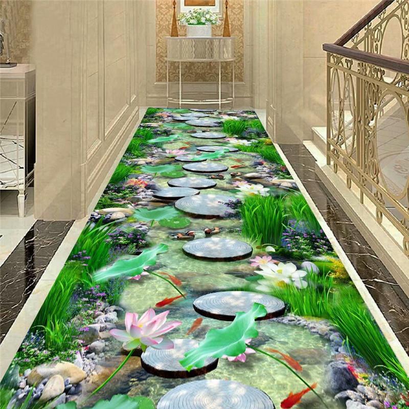 Tatami Rug 3D Carpets for Living Room Funny Adventure Floor Area Rugs for Kids Room Decorative Long Hallway Corridor Kitchen Mat
