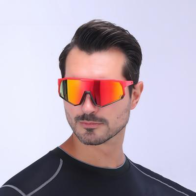 Fashionable Cycling Glasses Trendy Outdoor Sports Integrated Windsinks Sunglasses Colorful Polarized Sunglasses 9965P