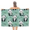 Cute Cartoon Panda Beach Towel Quick Dry Microfiber Soft Absorbent Bath Towel Outdoor Travel Spa Swim Pool Towels for Adult Kids
