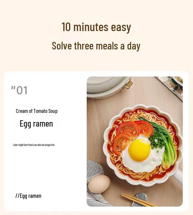 Olla a Presión y Wok de Esmalte Antiadherente de 8L - Olla para Estofado Multifuncional de Gran Capacidad