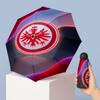Eintracht Frankfurt Fußballmuster Gedruckter Mini 5-fach 8-Rippen Kompakter Regenschirm Winddicht Wasserdicht Leicht Tragbar Faltbar