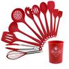 10-Piece Non-Stick Silicone Kitchenware Set with Pan, Spatula, Spoon, and Storage Bucket