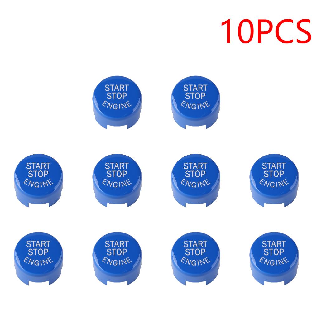 5/10PCS ABS Switch Button Cover Car Engine START Button Replace Cover with Tools For BMW F01/F10/F12/F15/F16/F25