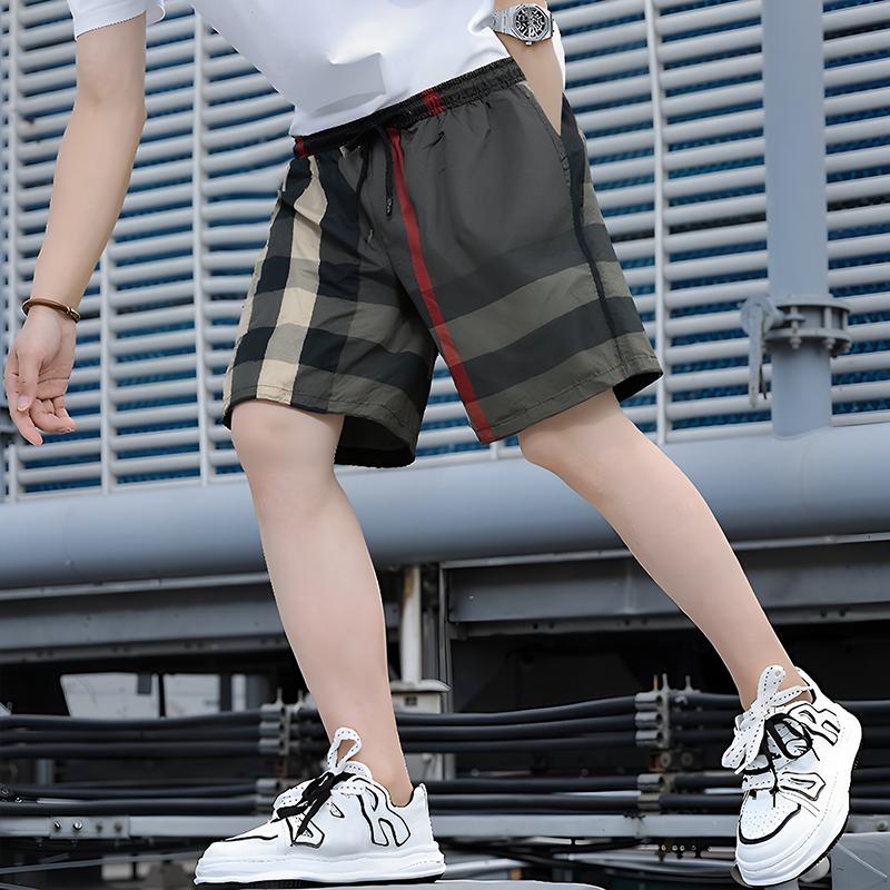 Pantalones cortos casuales de verano de talla grande para hombre, ropa vintage, pantalones cortos de verano con cintura elástica