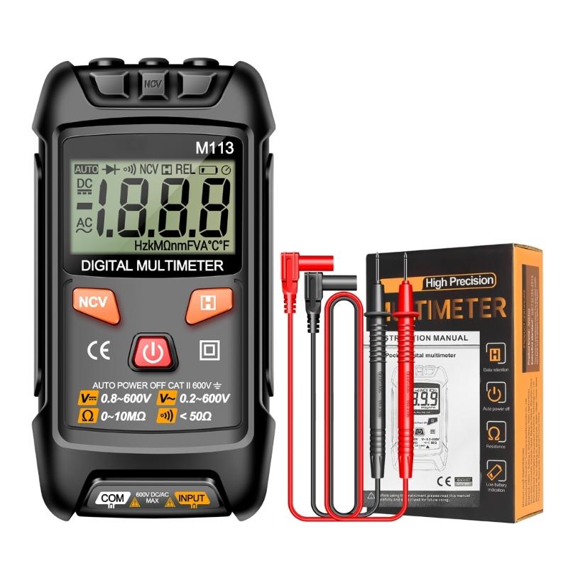 

Digital Multimeter Pen Tester Autoranging Voltage Current Electric Test Meter Tool Suitable for Electrical Measurements чорний