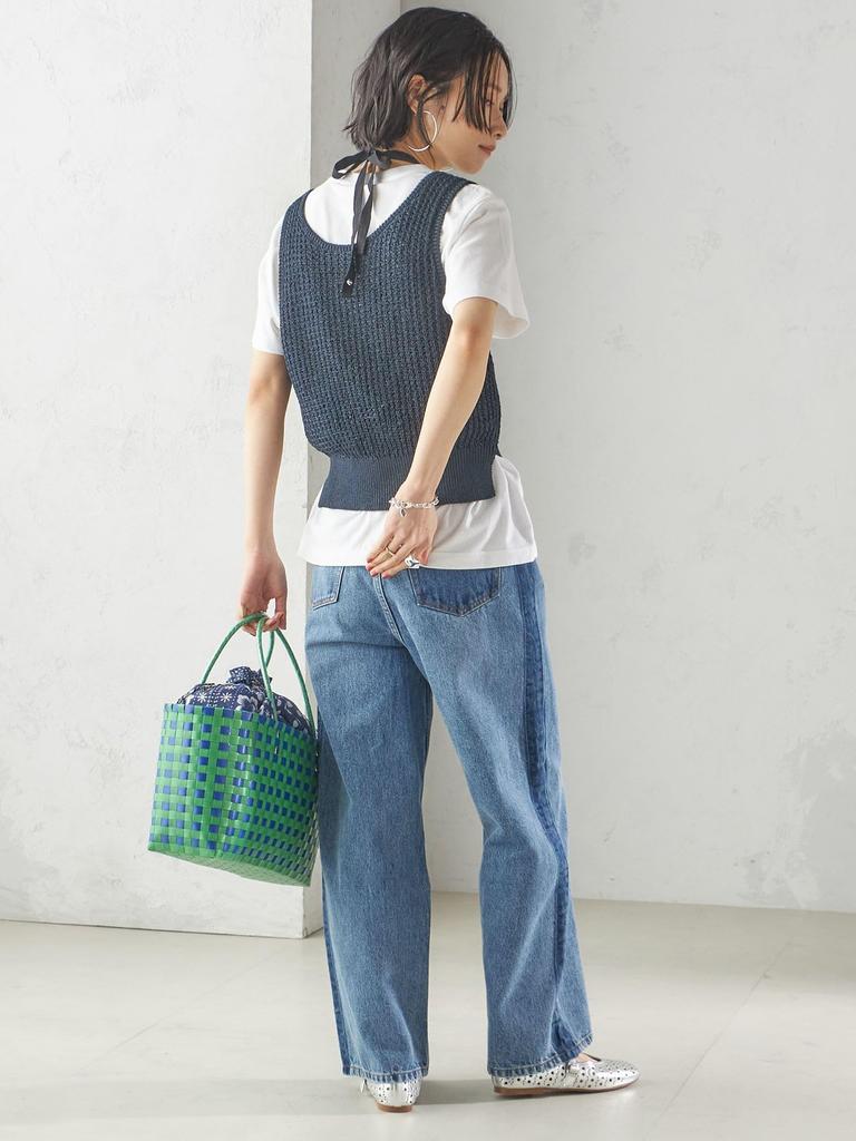 SHIPS for Women Knit Paper Polyester Sleeveless One Size 2-Way Pullover, 316610256, Navy,