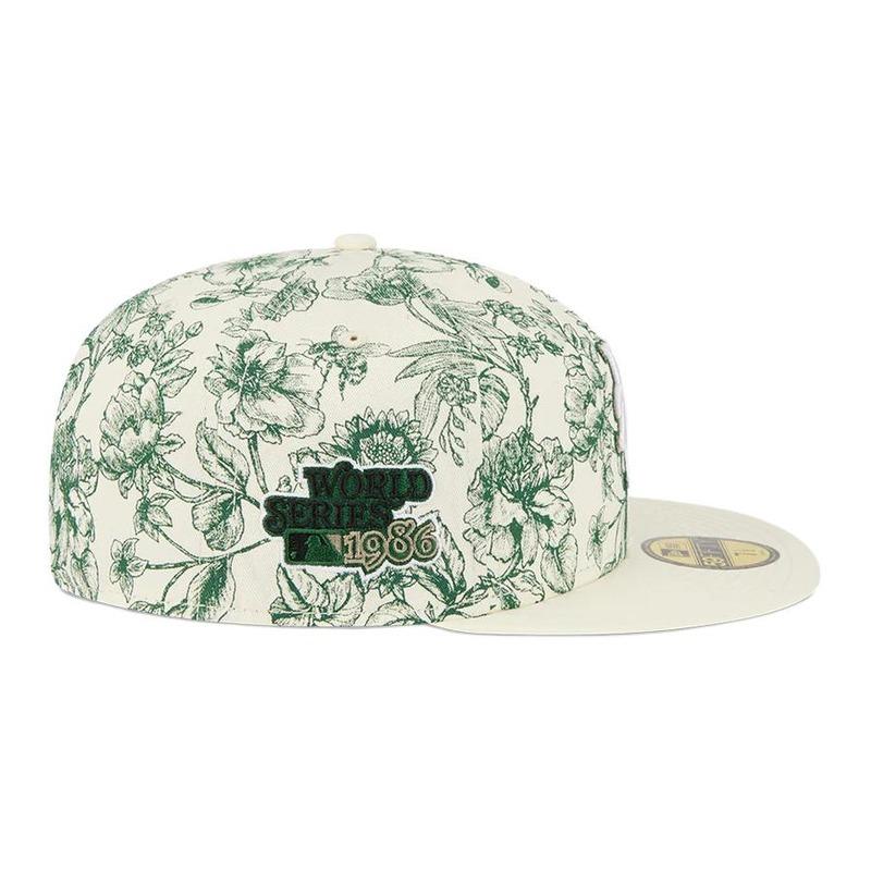 New Era 59FIFTY series Honduras Boston Red Sox polyester fiber baseball cap men and women same style couple model White Asian Version 7 3/8
