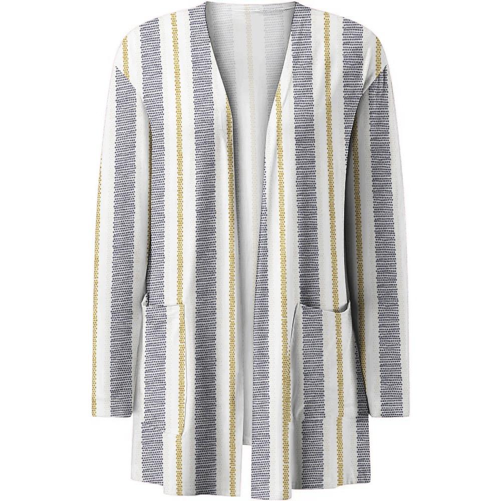 GMXIA Autumn Women's Print Cardigan Long-sleeved Casual Coat