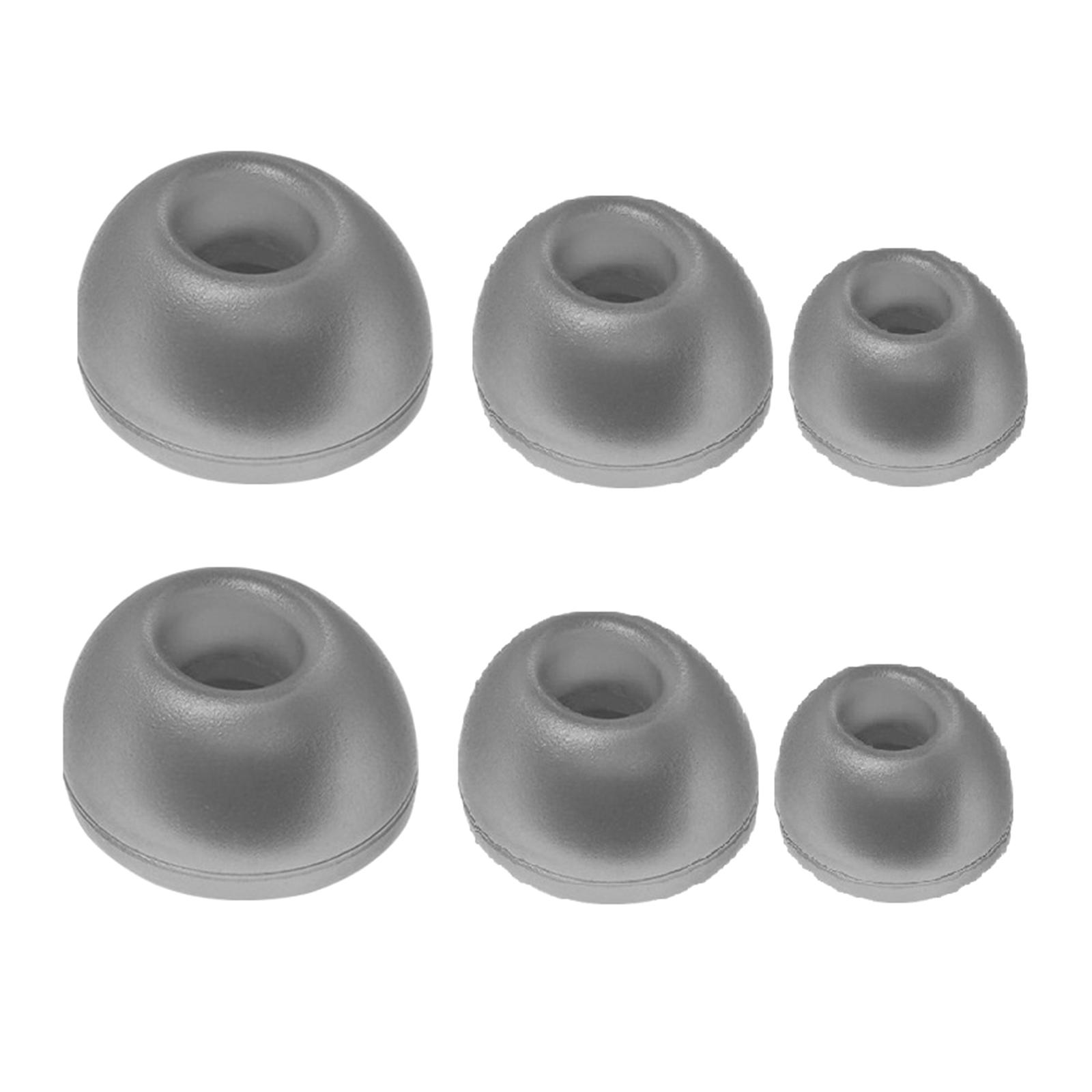 

Набор силиконовых насадок для наушников-вкладышей для наушников-вкладышей LIVE PRO2, 3 размера для идеальной посадки чёрный