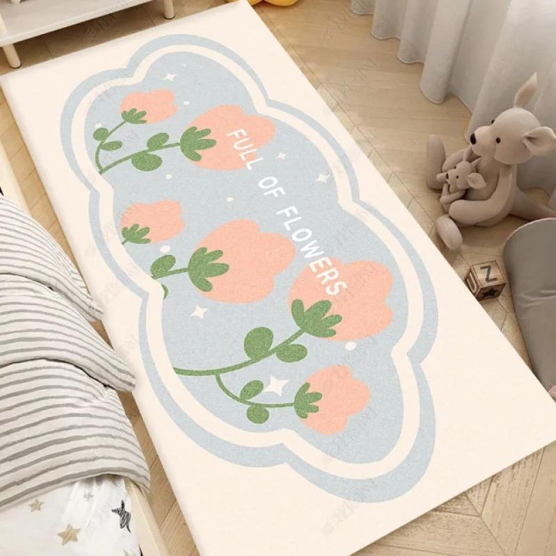 Flower Pattern Carpet Mat Rug Home Decoration Just Relax Non-Slip Floor Mat for Bedroom Living Room Carpets for Living Room