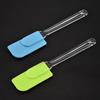 Cake Tools Silicone Cream Spatula Mixing Scraper Heat Resistant Non-stick Spatula With Crystal Transparent Handle