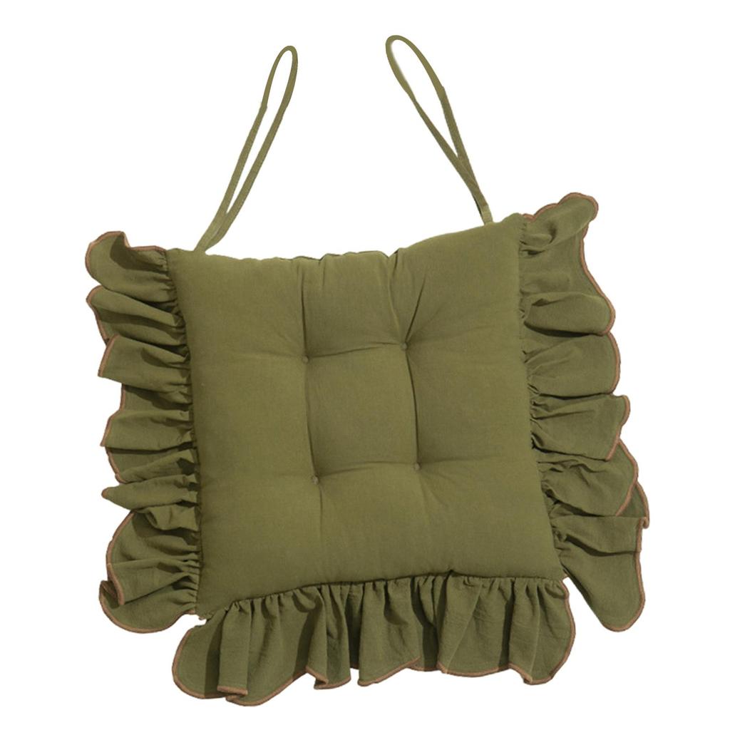 Chair Cushion with Ties Soft Cotton Padding Ergonomic Seat Cushion Dining Chair Pad for Living Room Office Home Decor