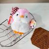 Cute Little Painter Penguin Plush Keychain Stuffed Doll Keyring Bag Pendant Backpack Hanging Decoration Christmas Gifts
