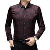 Autumn Men's Long Sleeve Shirt Slim Fit Fashion Casual Lapel Collar