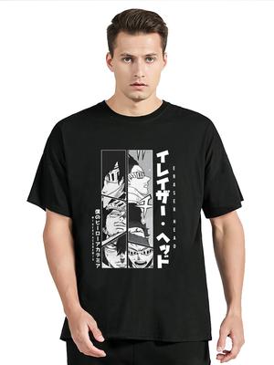 ZX T-shirt Unique Eraser Head Boku No Hero Academia Aizawa Shota T-shirt Homme Coton T-shirt Oversize T-shirts Graphiques Hauts Hip Hop Vêtements