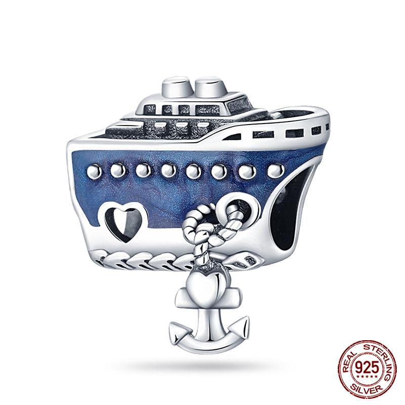 Serie Oceano - Ciondoli Perline Tartaruga Granchio Sirena in Rame Genuino Originale Adatti Per Bracciale da 3 mm Fai Da Te Creazione Pendente