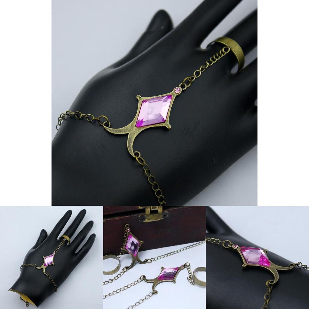 Exquisites Madoka Kaname Seelenstein Armband Diamant Lila Edelstein Cosplay Requisite Schmuck