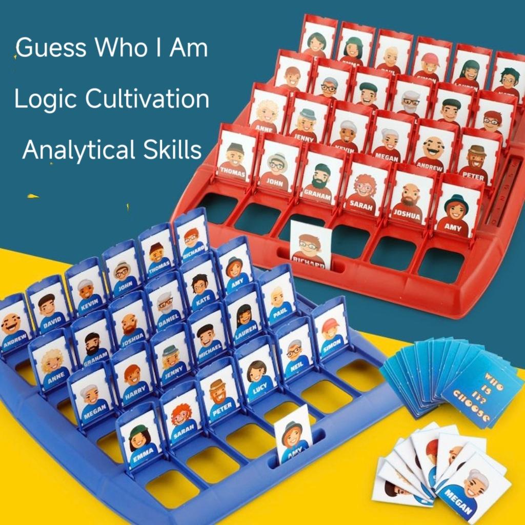 Raad Wie Ik Ben Bordspel Kinderen Educatief Interactief Speelgoed Ouder-Kind Familiefeest Draagbaar Kaartspel