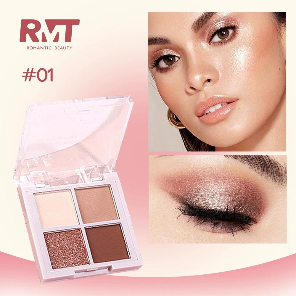 Beginner Friendly Shimmer Eyeshadow Four-Color Eyeshadow Palette for Foreign Trade Makeup